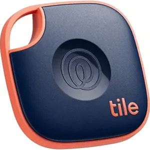 Tile by Life360 Mate (2024) Bluetooth Tracker, Keys Finder and Item Locator for Keys, Bags and More. Phone Finder. Both iOS and Android Compatible. 1-Pack (Blue/Orange)