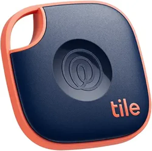 Tile by Life360 Mate (2024) Bluetooth Tracker, Keys Finder and Item Locator for Keys, Bags and More. Phone Finder. Both iOS and Android Compatible. 1-Pack (Blue/Orange)